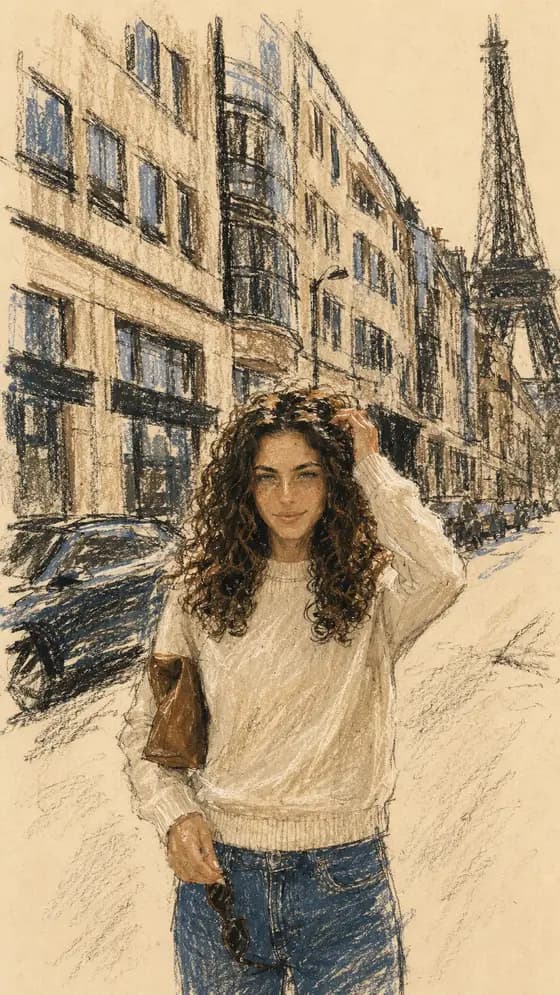Editorial Pastel · Drawing & Print