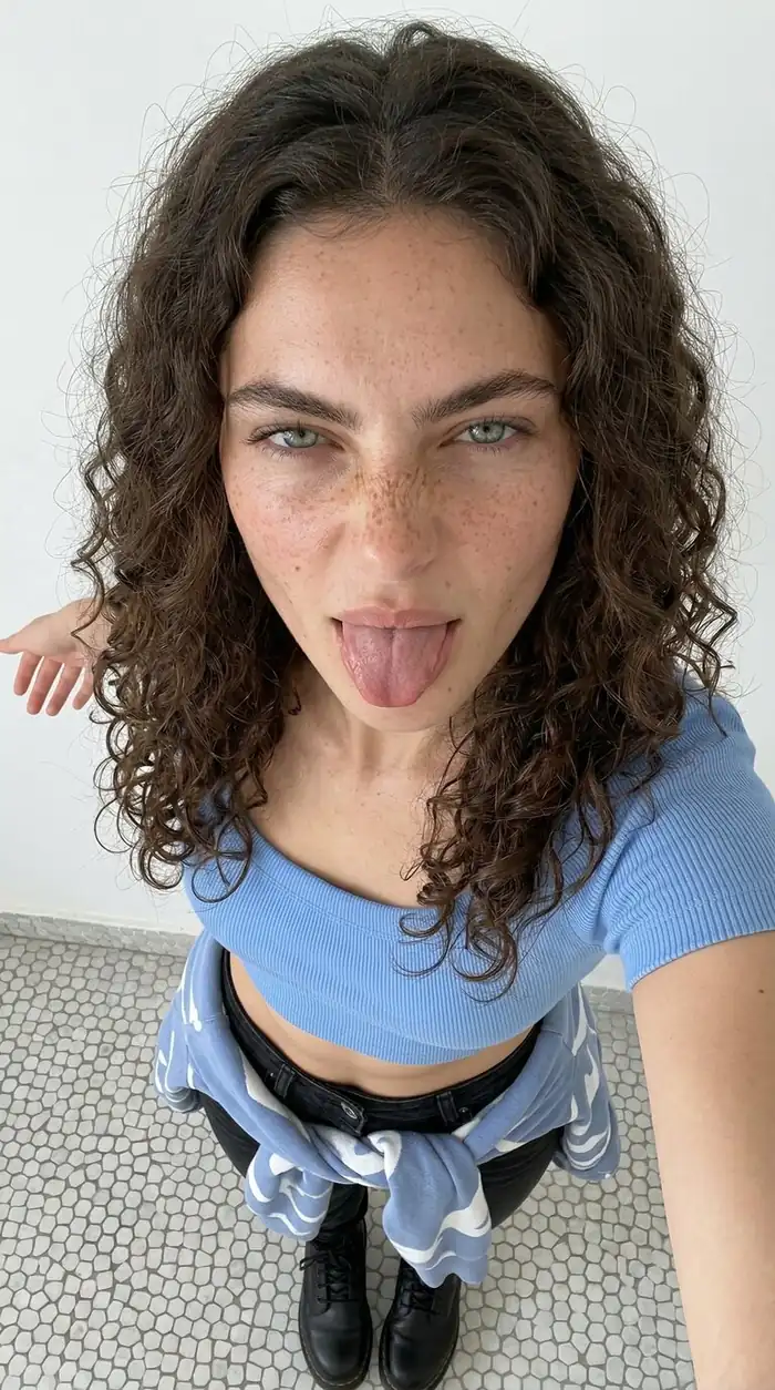 Playful Indoor Selfie
